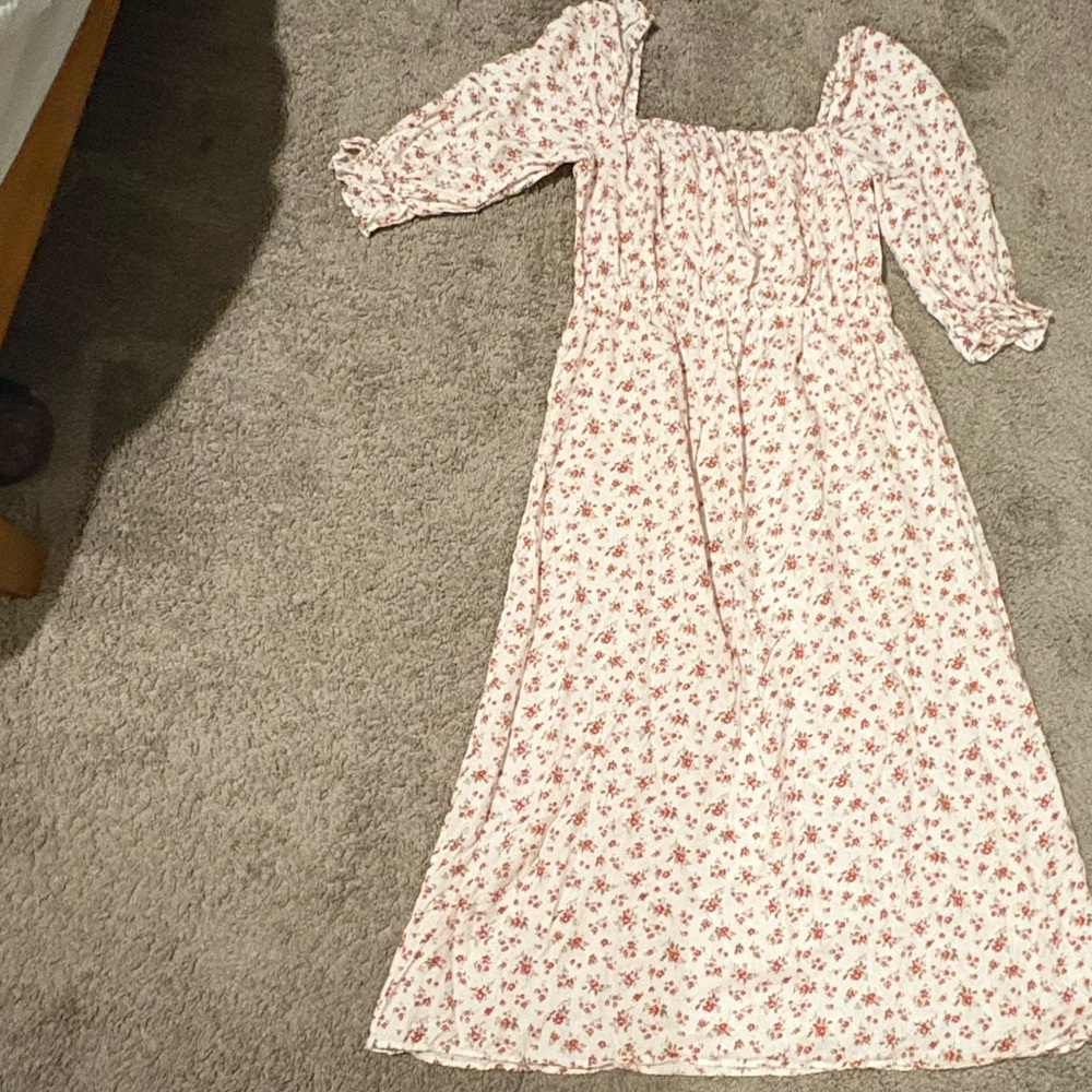 Floral Long Sleeve Maxi Dress